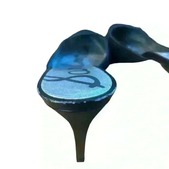 Sam Edelman Women's Odelia Pump Leather Slip On Heels Pointed Toe Black Size 8.5 - Picture 6 of 9